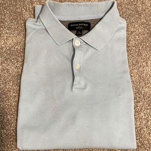 Banana Republic light blue cotton polo size L